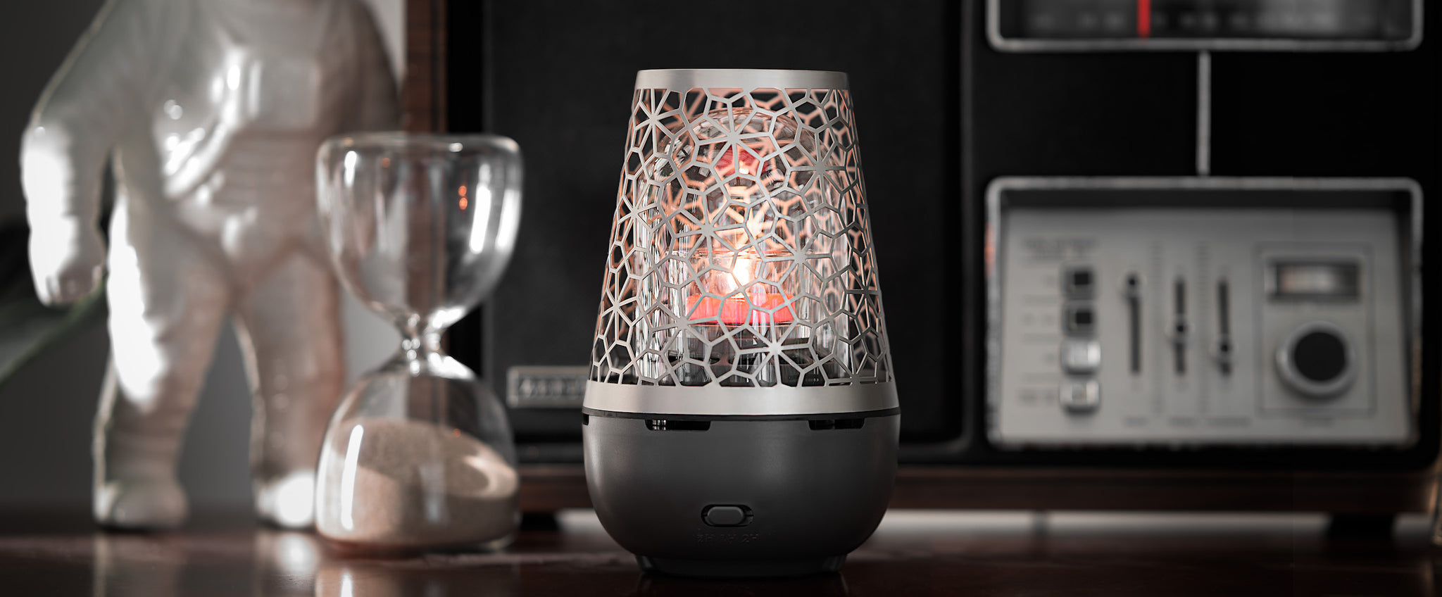 The first candle diffuser that uses a fan to boost the fragrance.